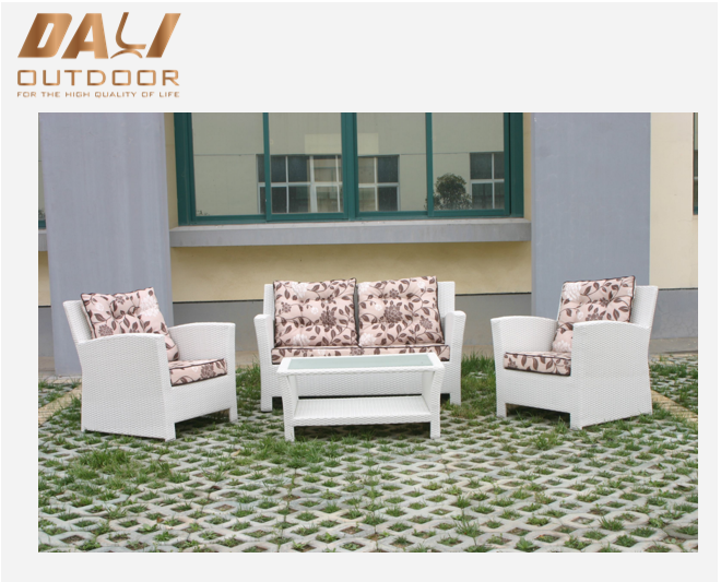 Outdoor-Rattan-Patio-Garten-Korb-Sofa-Set für Möbel