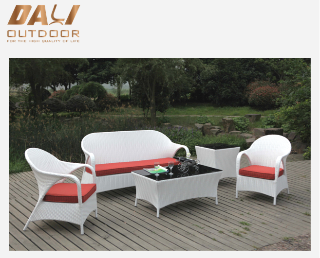 Korbmöbel für den Außenbereich, Rattan-Ecksofamöbel/Rattan-Gartenmöbel, Schnittsofa